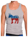 Democrat Bubble Symbol Mens Ribbed Tank Top-Mens Ribbed Tank Top-TooLoud-Heather-Gray-Small-Davson Sales