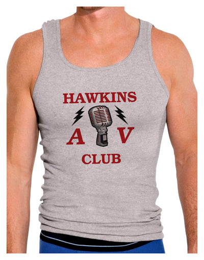 Hawkins AV Club Mens Ribbed Tank Top by TooLoud-Mens Ribbed Tank Top-TooLoud-Heather-Gray-Small-Davson Sales