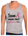 Personalized Team -Name- Breast Cancer Walk - Walking for a Cure Mens Ribbed Tank Top-Mens Ribbed Tank Top-TooLoud-Heather-Gray-Small-Davson Sales