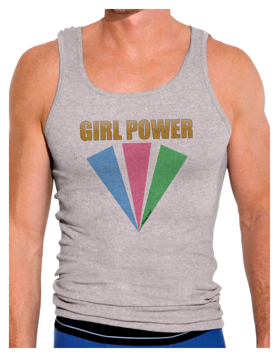 Girl Power Stripes Mens Ribbed Tank Top by TooLoud-Mens Ribbed Tank Top-TooLoud-White-Small-Davson Sales