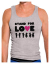 Stand For Love Pink Heart Mens Ribbed Tank Top-Mens Ribbed Tank Top-TooLoud-Heather-Gray-Small-Davson Sales