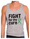 Fight for the Cure - Light Green Ribbon Celiac Disease Mens Ribbed Tank Top-Mens Ribbed Tank Top-TooLoud-Heather-Gray-Small-Davson Sales