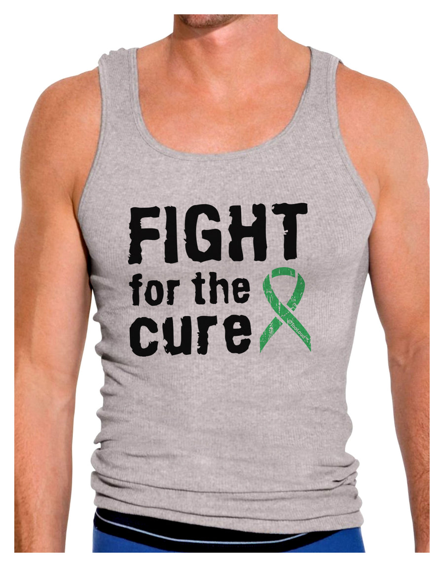 Fight for the Cure - Light Green Ribbon Celiac Disease Mens Ribbed Tank Top-Mens Ribbed Tank Top-TooLoud-White-Small-Davson Sales