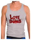 Love Bomb Text Mens Ribbed Tank Top-Mens Ribbed Tank Top-TooLoud-Heather-Gray-Small-Davson Sales