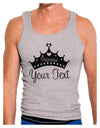 Personalized Princess -Name- Design Mens Ribbed Tank Top-Mens Ribbed Tank Top-TooLoud-Heather-Gray-Small-Davson Sales