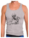 Taurus Illustration Mens Ribbed Tank Top-Mens Ribbed Tank Top-TooLoud-Heather-Gray-Small-Davson Sales