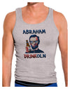 Abraham Drinkoln with Text Mens Ribbed Tank Top-Mens Ribbed Tank Top-TooLoud-Heather-Gray-Small-Davson Sales
