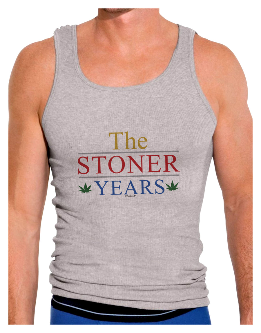 The Stoner Years Mens Ribbed Tank Top by TooLoud-Mens Ribbed Tank Top-TooLoud-White-Small-Davson Sales