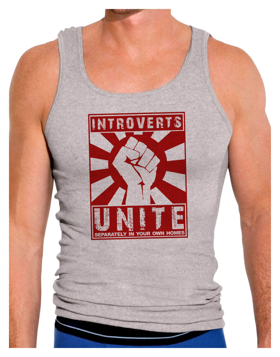 Introverts Unite Funny Mens Ribbed Tank Top by TooLoud-Mens Ribbed Tank Top-TooLoud-White-Small-Davson Sales