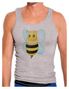 Cute Bee Mens Ribbed Tank Top-Mens Ribbed Tank Top-TooLoud-Heather-Gray-Small-Davson Sales