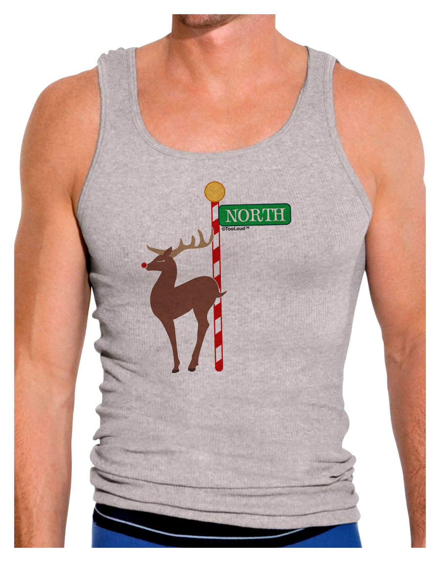 Rudolf Ratchet Reindeer Color Mens Ribbed Tank Top-Mens Ribbed Tank Top-TooLoud-White-Small-Davson Sales