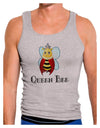 Queen Bee Text Mens Ribbed Tank Top-Mens Ribbed Tank Top-TooLoud-Heather-Gray-Small-Davson Sales