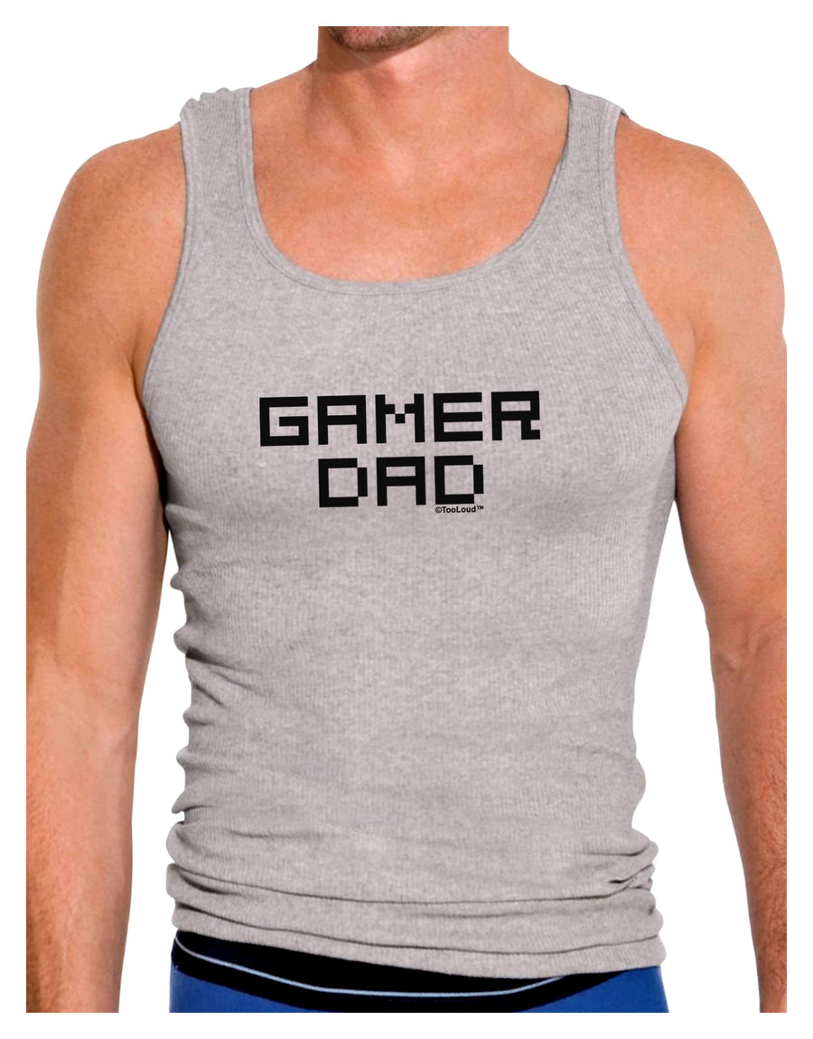 Gamer Dad Mens Ribbed Tank Top by TooLoud-Mens Ribbed Tank Top-TooLoud-White-Small-Davson Sales