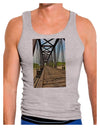 Colorado Landscape Bridge Mens Ribbed Tank Top-Mens Ribbed Tank Top-TooLoud-Heather-Gray-Small-Davson Sales