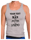 Personalized The Man The Myth The Legend Mens Ribbed Tank Top by TooLoud-Mens Ribbed Tank Top-TooLoud-Heather-Gray-Small-Davson Sales