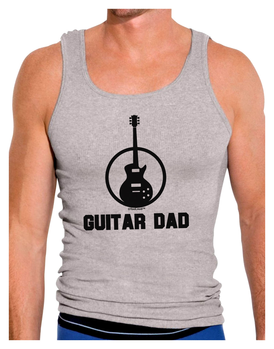 Guitar Dad Mens Ribbed Tank Top by TooLoud-Mens Ribbed Tank Top-TooLoud-White-Small-Davson Sales