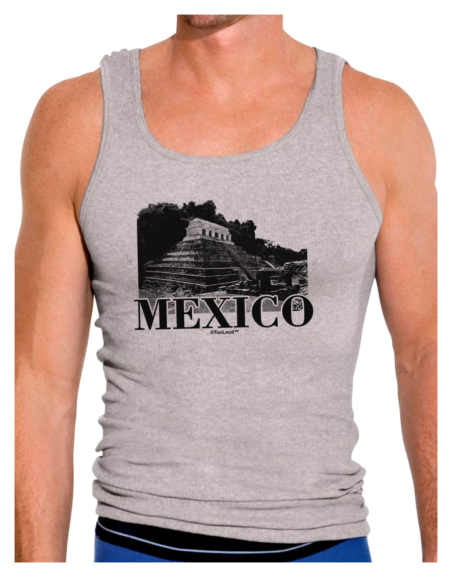 Mexico - Temple No 2 Mens Ribbed Tank Top-Mens Ribbed Tank Top-TooLoud-White-Small-Davson Sales