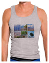 Palm Springs Square Collage Mens Ribbed Tank Top-Mens Ribbed Tank Top-TooLoud-Heather-Gray-Small-Davson Sales