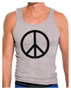 Peace Sign Symbol Mens Ribbed Tank Top-Mens Ribbed Tank Top-TooLoud-Heather-Gray-Small-Davson Sales