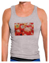 Watercolor Tomatoes Mens Ribbed Tank Top-Mens Ribbed Tank Top-TooLoud-Heather-Gray-Small-Davson Sales