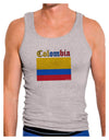 Colombia Flag Mens Ribbed Tank Top-Mens Ribbed Tank Top-TooLoud-Heather-Gray-Small-Davson Sales