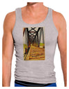 Colorado Bridge Watercolor Mens Ribbed Tank Top-Mens Ribbed Tank Top-TooLoud-Heather-Gray-Small-Davson Sales