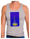 Solo Jellyfish Watercolor Mens Ribbed Tank Top-Mens Ribbed Tank Top-TooLoud-Heather-Gray-Small-Davson Sales