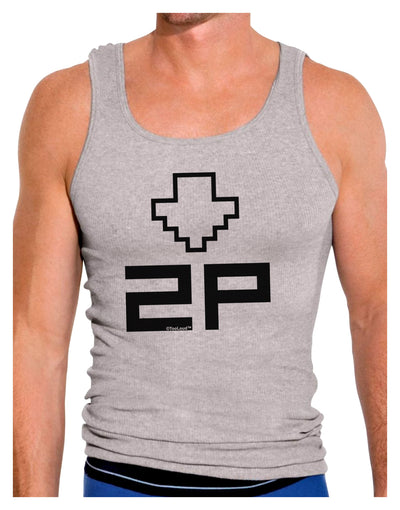 Player Two Selection Icon Mens Ribbed Tank Top-Mens Ribbed Tank Top-TooLoud-Heather-Gray-Small-Davson Sales