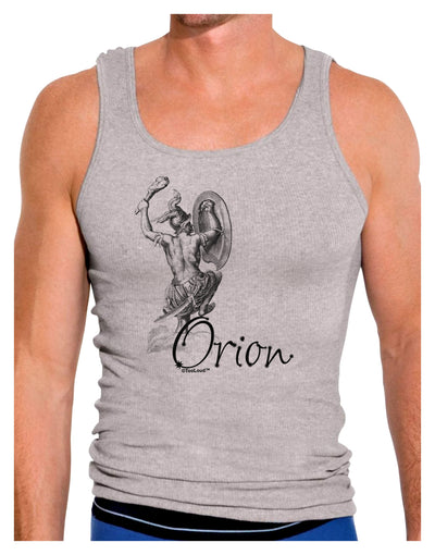 Orion Illustration Mens Ribbed Tank Top-Mens Ribbed Tank Top-TooLoud-Heather-Gray-Small-Davson Sales