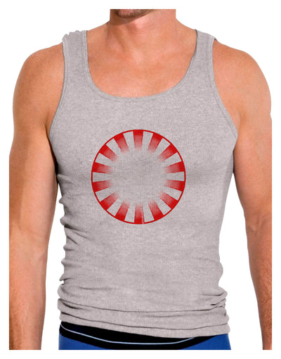 Watercolor Peppermint Mens Ribbed Tank Top-Mens Ribbed Tank Top-TooLoud-Heather-Gray-Small-Davson Sales