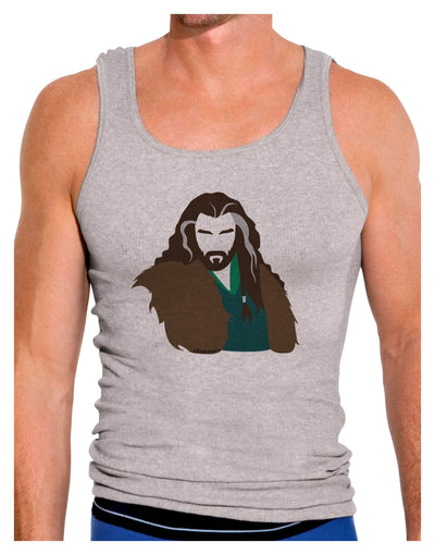 Dwarf King Mens Ribbed Tank Top-Mens Ribbed Tank Top-TooLoud-Heather-Gray-Small-Davson Sales