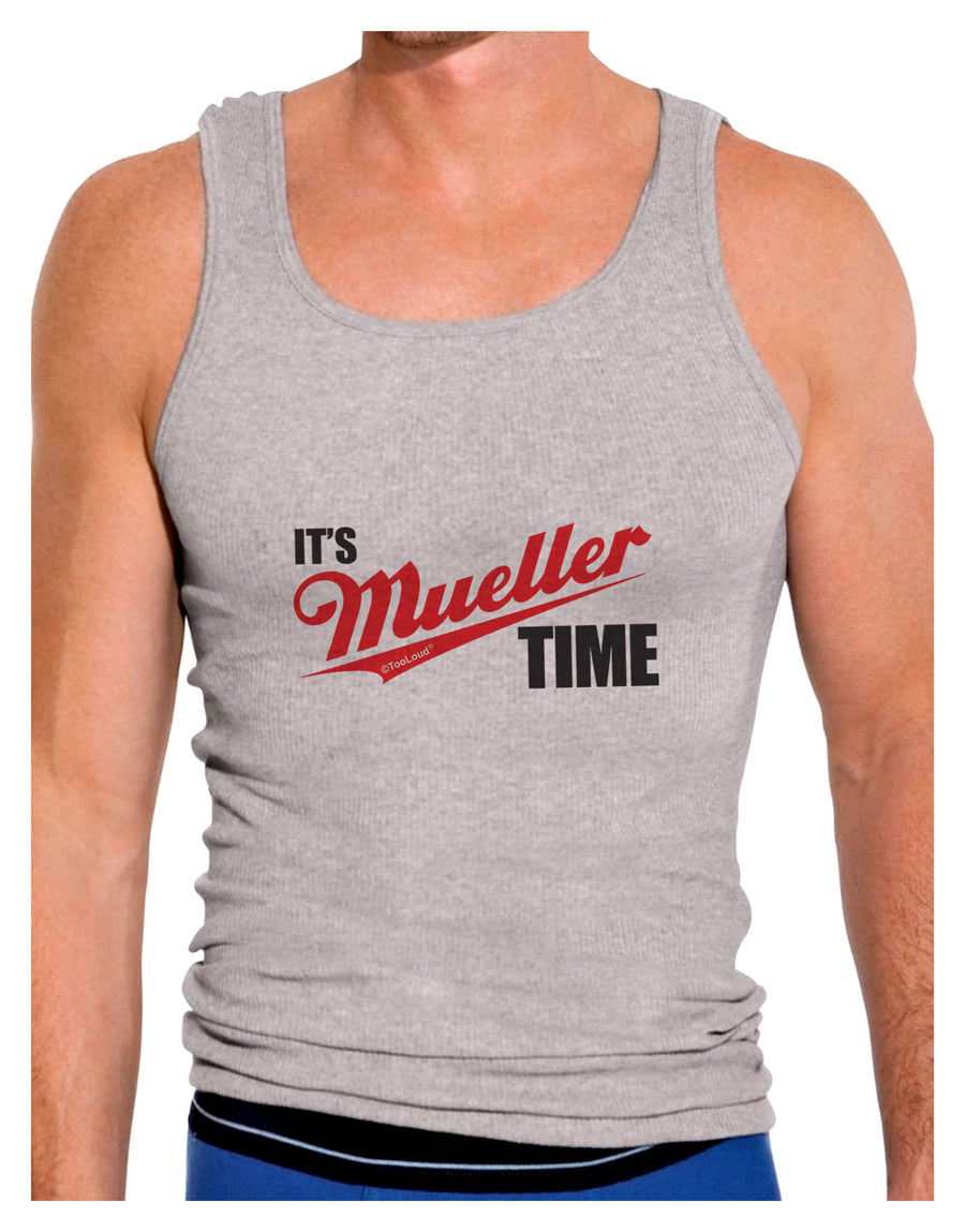 It's Mueller Time Anti-Trump Funny Mens Ribbed Tank Top by TooLoud-Mens Ribbed Tank Top-TooLoud-White-Small-Davson Sales