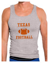 Texas Football Mens Ribbed Tank Top by TooLoud-Mens Ribbed Tank Top-TooLoud-Heather-Gray-Small-Davson Sales