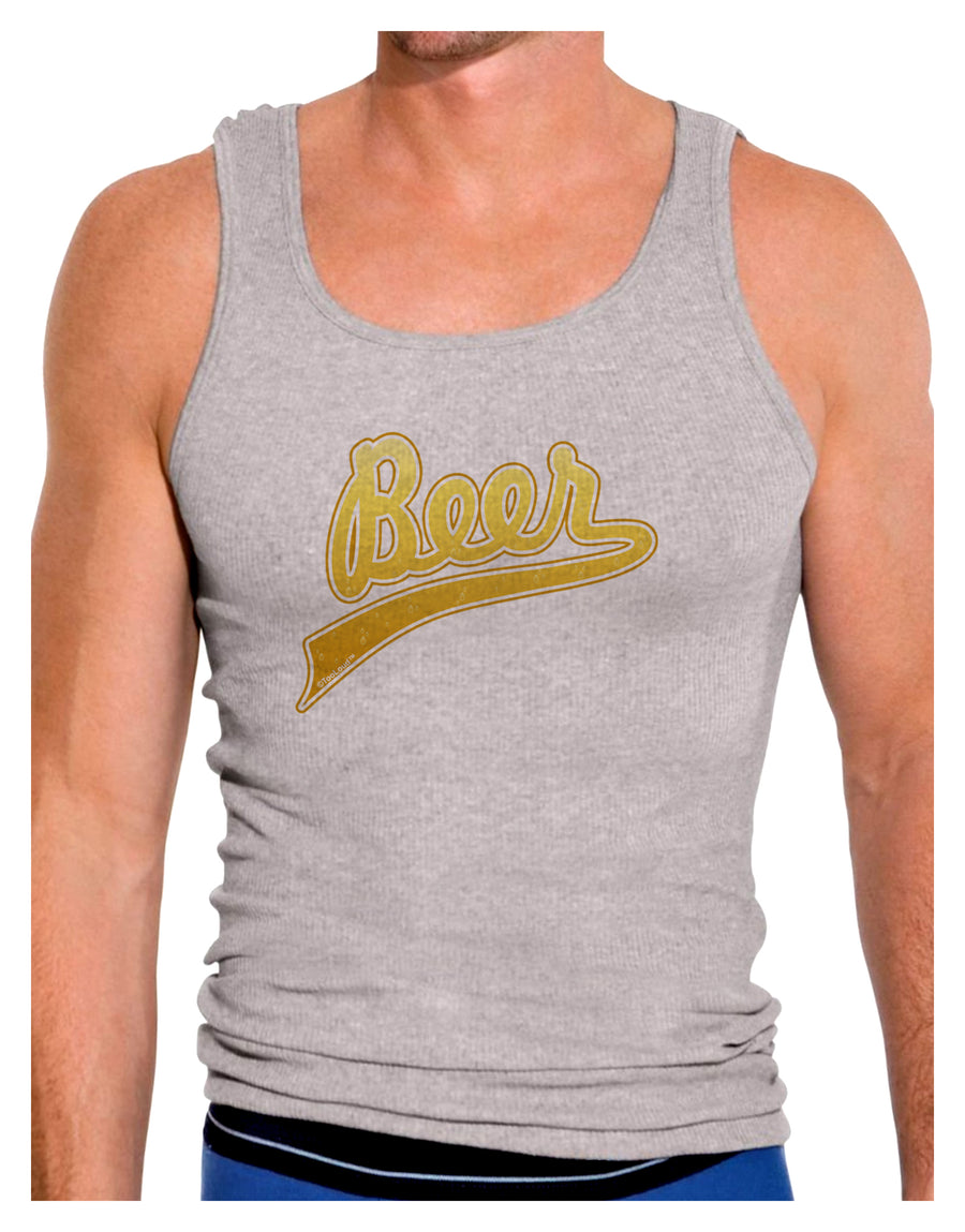 Beer Jersey Mens Ribbed Tank Top-Mens Ribbed Tank Top-TooLoud-White-Small-Davson Sales