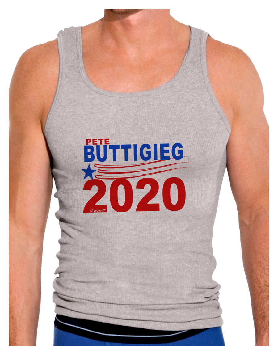 Pete Buttigieg 2020 President Mens Ribbed Tank Top by TooLoud-TooLoud-White-Small-Davson Sales