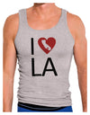 I Heart Los Angeles Mens Ribbed Tank Top-Mens Ribbed Tank Top-TooLoud-Heather-Gray-Small-Davson Sales