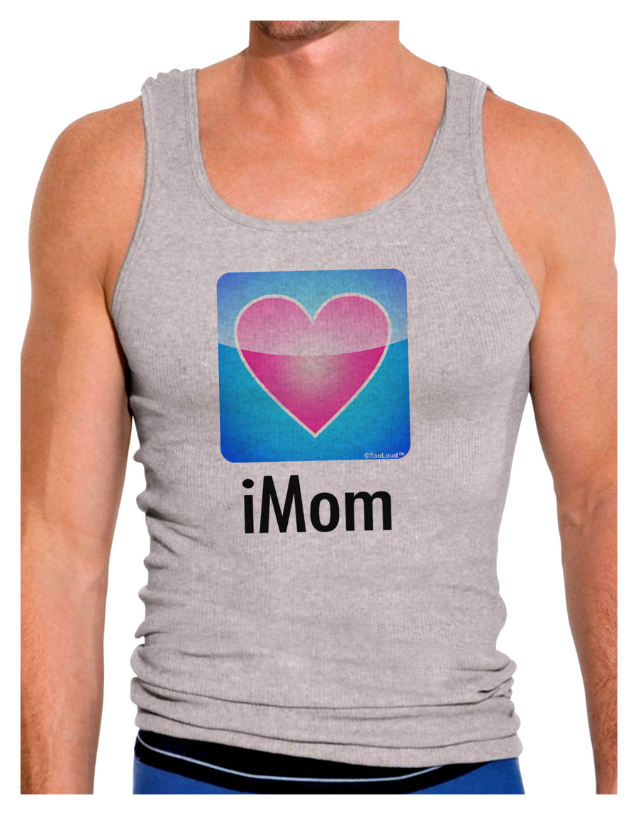 iMom - Mothers Day Mens Ribbed Tank Top-Mens Ribbed Tank Top-TooLoud-White-Small-Davson Sales