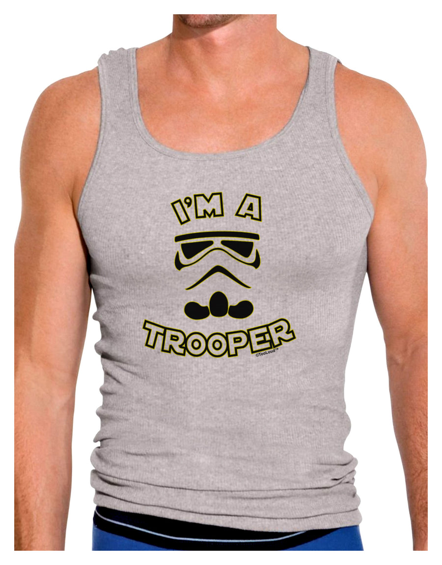 I'm A Trooper Mens Ribbed Tank Top-Mens Ribbed Tank Top-TooLoud-White-Small-Davson Sales