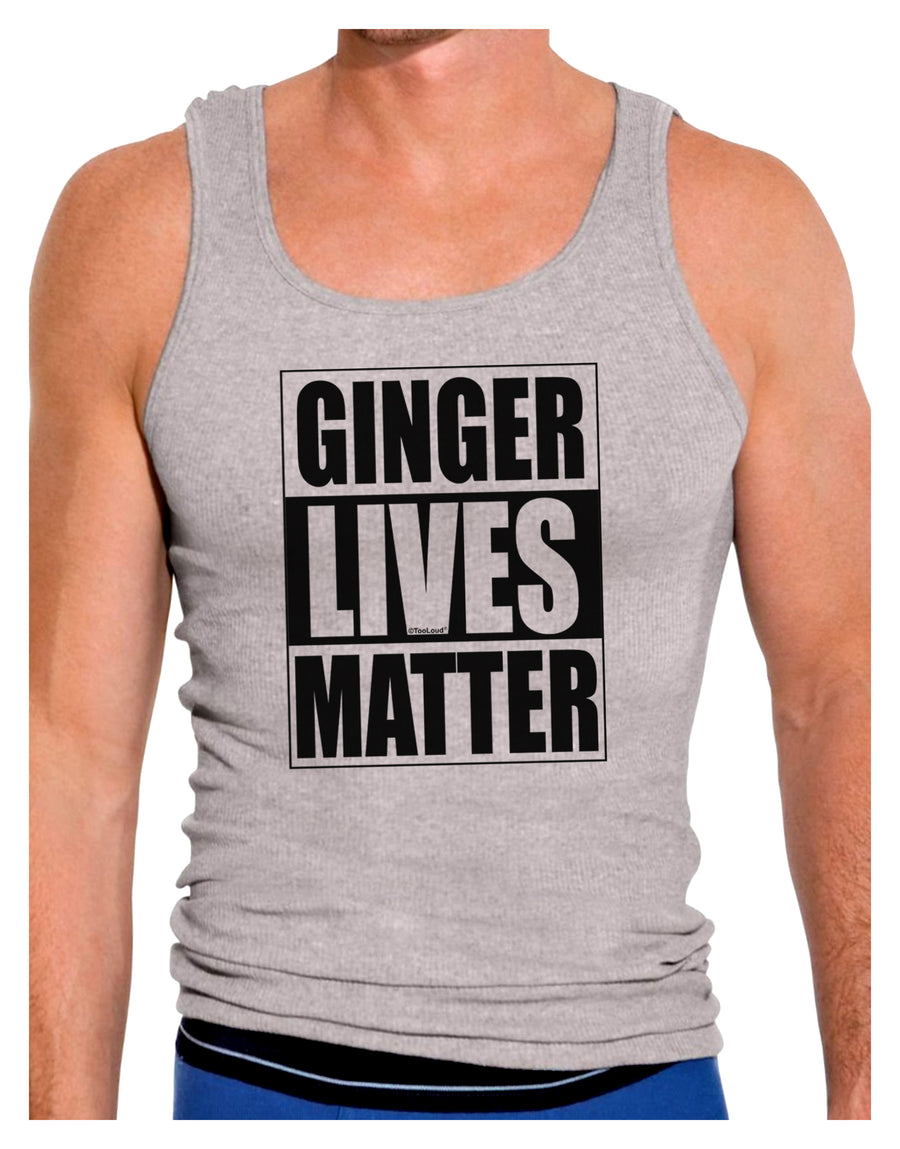 Ginger Lives Matter Mens Ribbed Tank Top by TooLoud-Mens Ribbed Tank Top-TooLoud-White-Small-Davson Sales