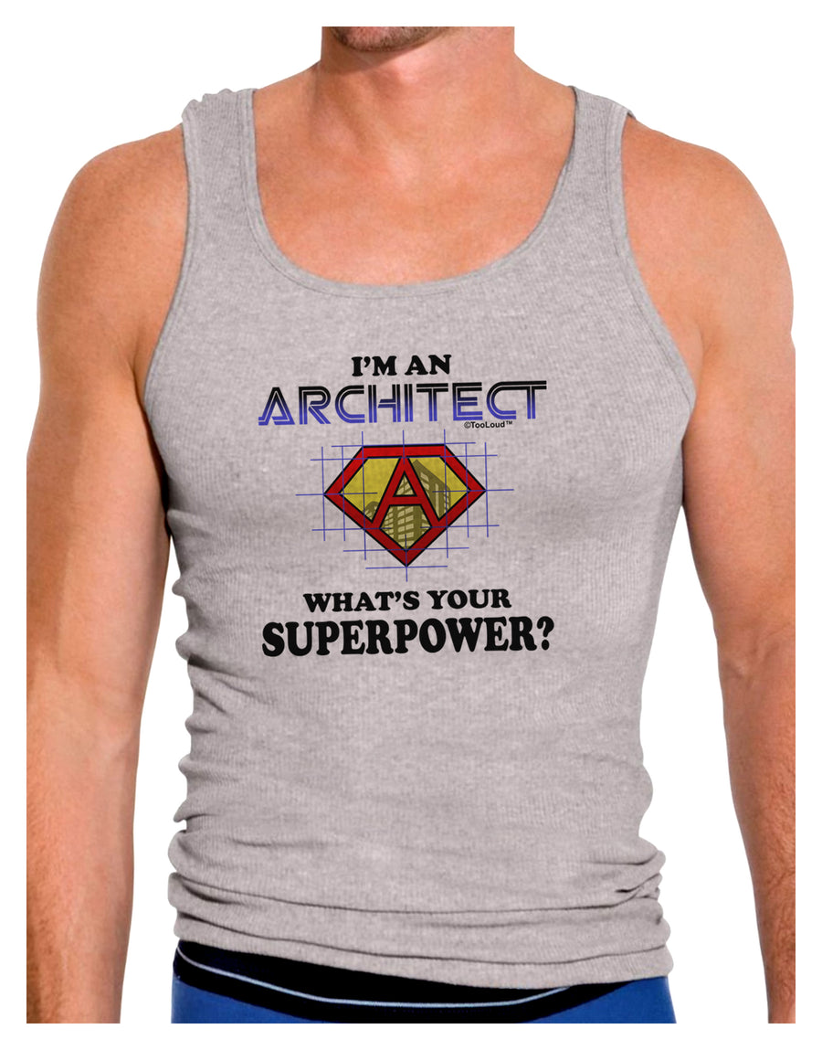 Architect - Superpower Mens Ribbed Tank Top-Mens Ribbed Tank Top-TooLoud-White-Small-Davson Sales
