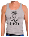 25 Percent Irish - St Patricks Day Mens Ribbed Tank Top by TooLoud-Mens Ribbed Tank Top-TooLoud-Heather-Gray-Small-Davson Sales
