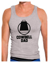 Cowbell Dad Mens Ribbed Tank Top by TooLoud-Mens Ribbed Tank Top-TooLoud-Heather-Gray-Small-Davson Sales