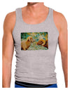 Two Bighorn Rams Watercolor Mens Ribbed Tank Top-Mens Ribbed Tank Top-TooLoud-Heather-Gray-Small-Davson Sales