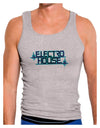 Electro House Bolt Mens Ribbed Tank Top-Mens Ribbed Tank Top-TooLoud-Heather-Gray-Small-Davson Sales