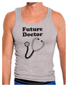 Future Doctor Distressed Mens Ribbed Tank Top-Mens Ribbed Tank Top-TooLoud-Heather-Gray-Small-Davson Sales