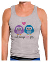 Owl Always Love You Mens Ribbed Tank Top by TooLoud-Mens Ribbed Tank Top-TooLoud-Heather-Gray-Small-Davson Sales