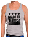 Made in Merica - Stars and Stripes Design Mens Ribbed Tank Top-Mens Ribbed Tank Top-TooLoud-Heather-Gray-Small-Davson Sales