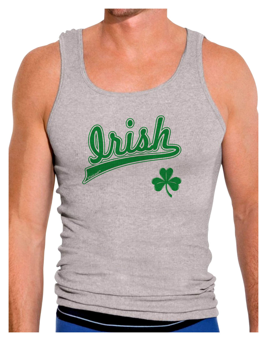 Irish Jersey Mens Ribbed Tank Top-Mens Ribbed Tank Top-TooLoud-White-Small-Davson Sales