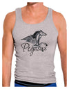 Pegasus Color Illustration Mens Ribbed Tank Top-Mens Ribbed Tank Top-TooLoud-Heather-Gray-Small-Davson Sales