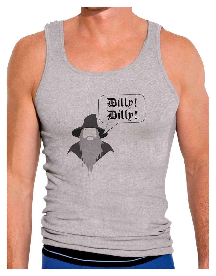 Wizard Dilly Dilly Mens Ribbed Tank Top by TooLoud-Mens Ribbed Tank Top-TooLoud-White-Small-Davson Sales
